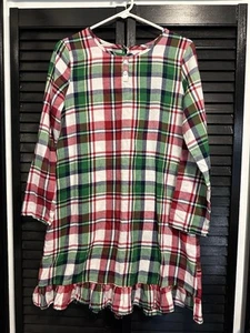 Girls Kohls Jammies for Your Families Christmas Red & Green Plaid Nightgown - XL - Picture 1 of 6