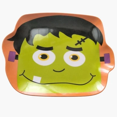 Frankenstein Plato de Halloween Monstruo Verde Foto 1 de 4
