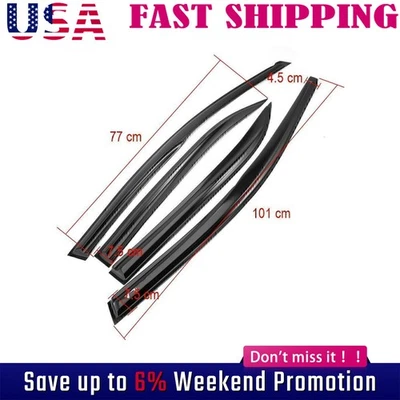 Para Toyota Corolla JDM 2009-2013 Viseras de ventana Ventilación Deflectores de viento Lluvia Vwicbuh Foto 1 de 4