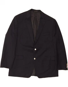 MICHAEL KORS Mens 2 Button Blazer Jacket Size 48 2XL Navy Blue Wool MG01 - Picture 1 of 4