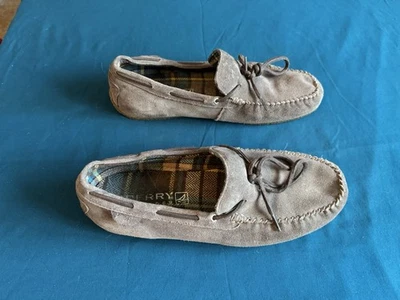 Men's Sperry Top-Sider Suede Slip-On Boat Shoes, Size 12 - Image 1 of 3