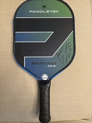 Anna Leigh Waters Autografiado Torneo-Usado Paddletek de Paleta Foto 1 de 4