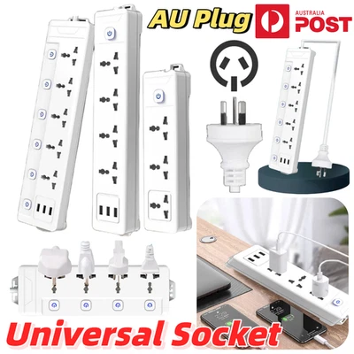 Power Board Universal Outlet USB Port Surge Protector Switch Power Strip AU Plug - Image 1 of 4