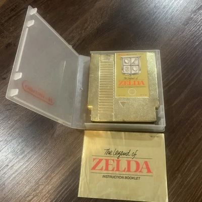The Legend Of Zelda Gold NES Authentic With Case And Manual - Image 1 of 4