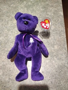 Ty Beanie Baby - PRINCESS (Diana) Bear 1997 - RARE & RETIRED - MINT with Tags - Picture 1 of 4