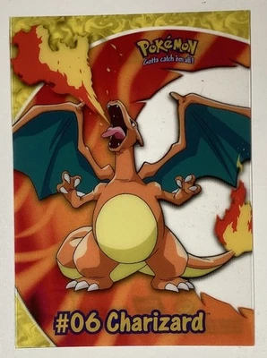 Topps Pokemon 2000 Charizard #06 Clear Card PC3 TV Animation Edition Brand New - Image 1 of 2