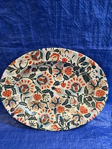 VTG Nevco Metal Tray Flower Design #1587 Made in Republic of South Africa - Picture 1 of 6