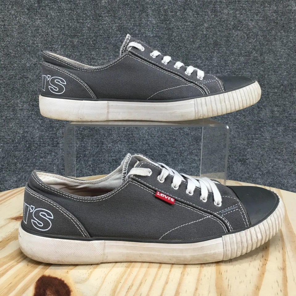 Zapatillas Levis Mujer 8 Gris Anika Informales Parte Superior Baja Con Cordones Lona 52036441K1 Foto 1 de 4