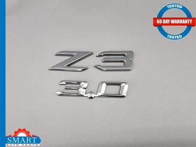 BMW Z3 3,0 L Roadster emblema logotipo signo insignia maletero cromo 01-02 OEM Foto 1 de 4