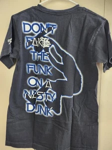 Vintage Reebok Shaq O'Neil Youth L T-shirt "Dont Fake The Funk On A Nasty Funk" - Picture 1 of 8
