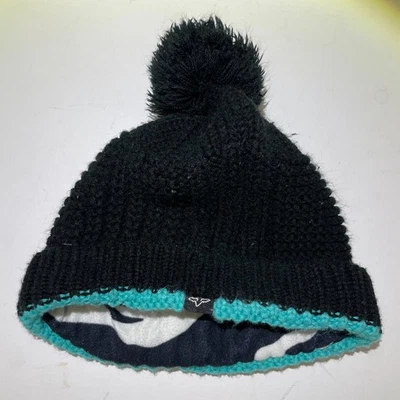 Gorro Fox Racing tejido pompón verde mar Foto 1 de 3