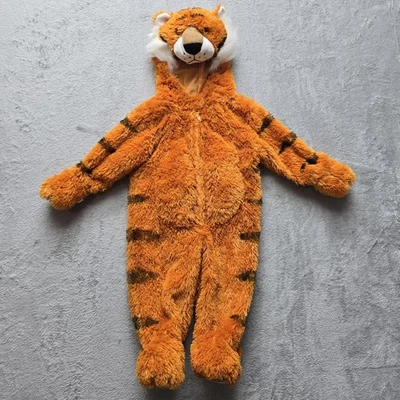 Tiger Halloween Costume Infant Baby Unisex Boy Girl 12 Months Orange Soft Plush - Image 1 of 4