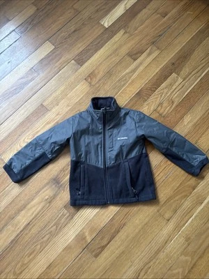 Columbia Steens Mountain Jacket Boys Black Gray Fleece Softshell Size XXS - Image 1 of 4