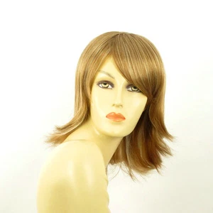 Perruque femme mi-longue blond foncé méché blond clair KAREN F27613 - Imagen 1 de 8