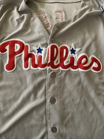 Cliff Lee Cool Base Gray Jersey SIZE 50 (Authentic Majestic) Cover