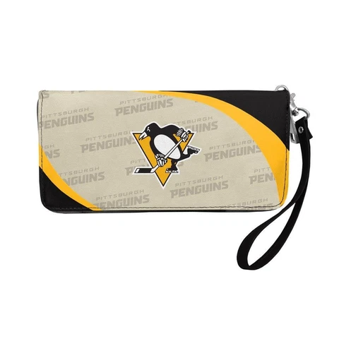 Pittsburgh Penguins Curve Style Wallet Organizer [NEW] NHL Bag Purse Money Check Cover