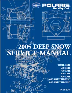 Polaris RMK SWITCHBACK TRAIL Service Manual | 2005 | Deep Snow | CD or USB - Bild 1 von 10