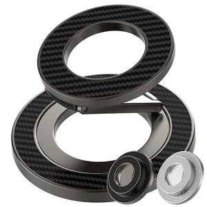Kohlefaser Textur Magnet Finger Ring mit Handy Halter Ständer für Universal - Bild 1 von 14