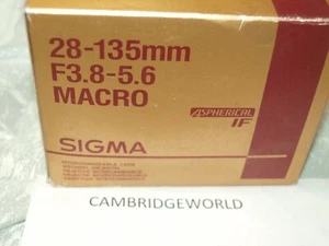 28-135mm F3.8-5.6 Sigma aspherical IF NEW zoom lens for Sony Alpha minolta MAXXU - Picture 1 of 1