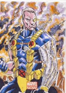 2013 Marvel Now TRADING CARD (NOT COMIC) Sketch Lagunsad Cable - Bild 1 von 1