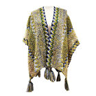 Lady Poncho Cardigan Ethnic Style Batwing Sleeves Winter Cloak Warm