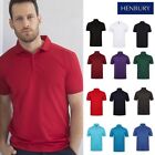 Henbury Stretch Polo Shirt With Wicking Finish H460 - Men Smooth Neck T Shirt