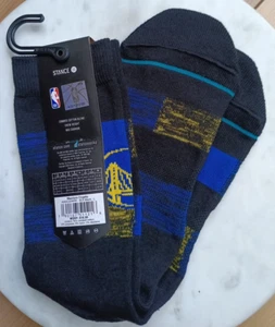 Stance x NBA Golden State Warriors Crew Socks Mid Cushion Men's LARGE Size 9-13 - Imagen 1 de 9