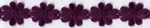 1&1/4" PURPLE FLOWER VENICE VENISE LACE FABRIC TRIM 9 YARDS - Picture 1 of 1