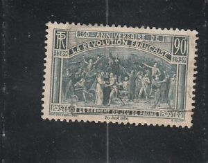 L6182 FRANCE Timbre Y&T N° 444 de 1939 " sesquicentenaire revolution " Oblitéré
