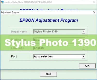 Reset Epson Artisan 1430, SP1390 SP1400 SP1410✅Waste ink counter reset🔥OnePc⭐⭐⭐ - Imagen 1 de 4