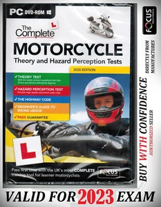 2024 Complete Motorbike Theory & Hazard Perception Tests DVD CD FcmTr - Picture 1 of 3