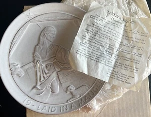 8" 1/2" Frankoma 1969 Laid in a Manger Christmas Nativity Collector Plate Signed - Picture 1 of 6