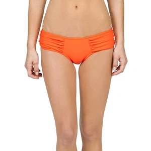 NEW VOLCOM SIMPLY MODEST SOLID BOTTOM PANT FIRE RED swimsuit SMALL K93 RP$34 - Picture 1 of 2