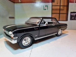 Chevrolet Nova SS Black 1964 1:24 Chevy Car Newray Diecast 1:25 Scale Model - Picture 1 of 10