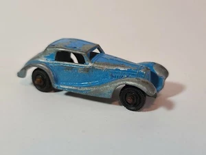 Vintage Tootsie Toy Die Cast Car Automobile Metal 1939 Mercedes Benz Coupe Blue - Picture 1 of 9