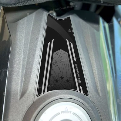 BLACK DOVES GRAPHICS Adesivi 3D Resinati Protezione Slim Serbatoio compatibili con Benelli TRK 502 X