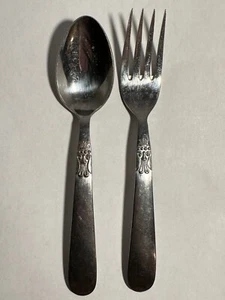 Vintage Cosmos Stainless Japan Fork And Spoon CSM60 - Picture 1 of 5