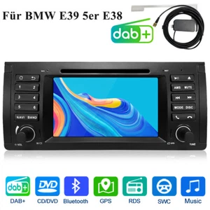 7" 2 DIN Autoradio Für BMW E39 5er E38 DVD GPS Navi Navigation CD RDS DAB+ SAT - Bild 1 von 13