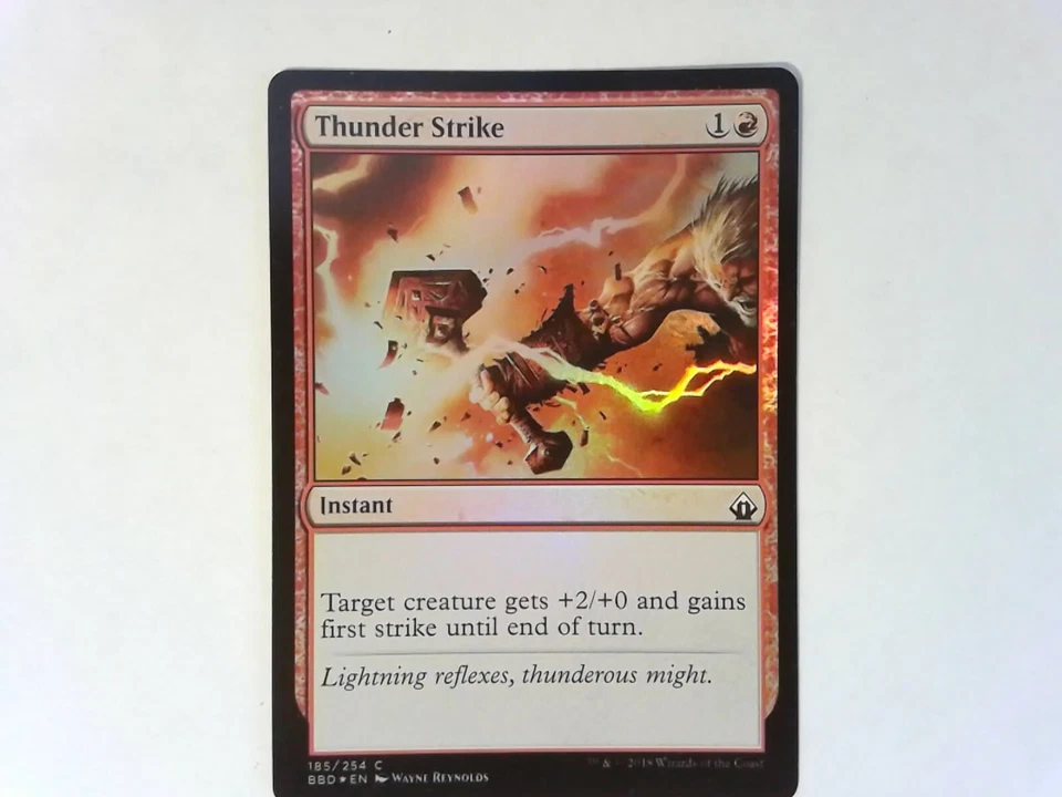 Foil Thunder Strike	 Battlebond - Magic the Gathering Red - Image 1 of 1