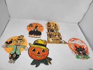 5 decoraciones de pared troqueladas de Halloween Beistle - Imagen 1 de 7
