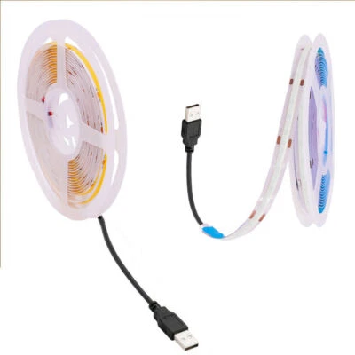 Striscia LED USB COB striscia barra luce FCOB banda led catena luminosa banda luminosa 5V - Immagine 1 di 4