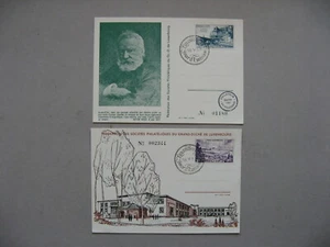 LUXEMBOURG, 2x 1st-day card 1953, Radio Luxembourg, bridge Viande - Picture 1 of 1