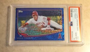 2013 TOPPS OPENING DAY 27 MIKE TROUT ROOKIE CUP BLUE PSA 10 GEM MINT 💎 