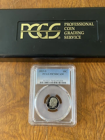 2013 S Clad  Proof Roosevelt Dime 10C PCGS PR70 DCAM Cover