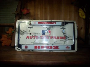 CINCINNATI REDS LICENSE PLATE TAG FRAME BASEBALL CAR ACCESSORY SPORTS FAN NEW - Picture 1 of 1