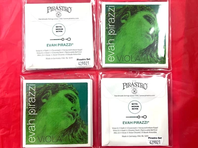 Juego de 4 cuerdas para viola Evah Pirazzi 100 % auténticas 4/4 hasta 16,5" Foto 1 de 3