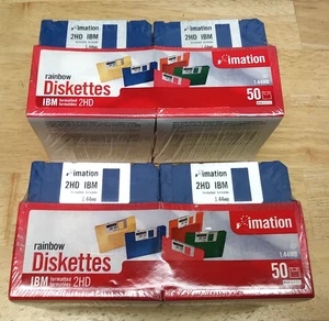 100 Imation 3,5" Disketten, 1,44MB Kapazität, 2HD High Density, VERSIEGELT! - Bild 1 von 1