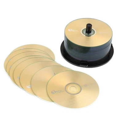 50 Pieces 52X Blank CD-R CDR Recordable Disc Media 700MB - Image 1 of 4