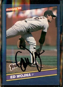 1986 Donruss #505  Padres  Ed Wojna Auto/ Signed in Person - Picture 1 of 2