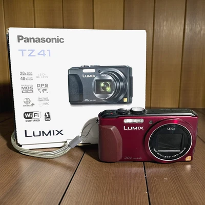Panasonic Lumix DMC-TZ41 18.1 MP Digital Camera Excellent Original Packaging Red Dealer - Image 1 of 4